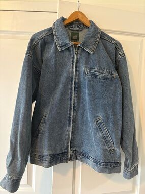 wild fable Light Blue Zip-Front Denim Jacket - Men